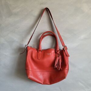 Coach Legacy Molly East/West Orange Leather Satchel 21132